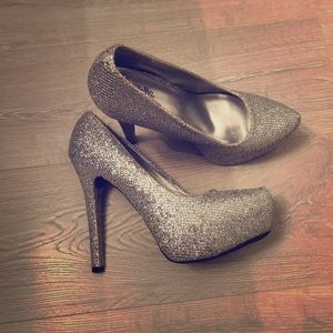 Silver Platform Heels